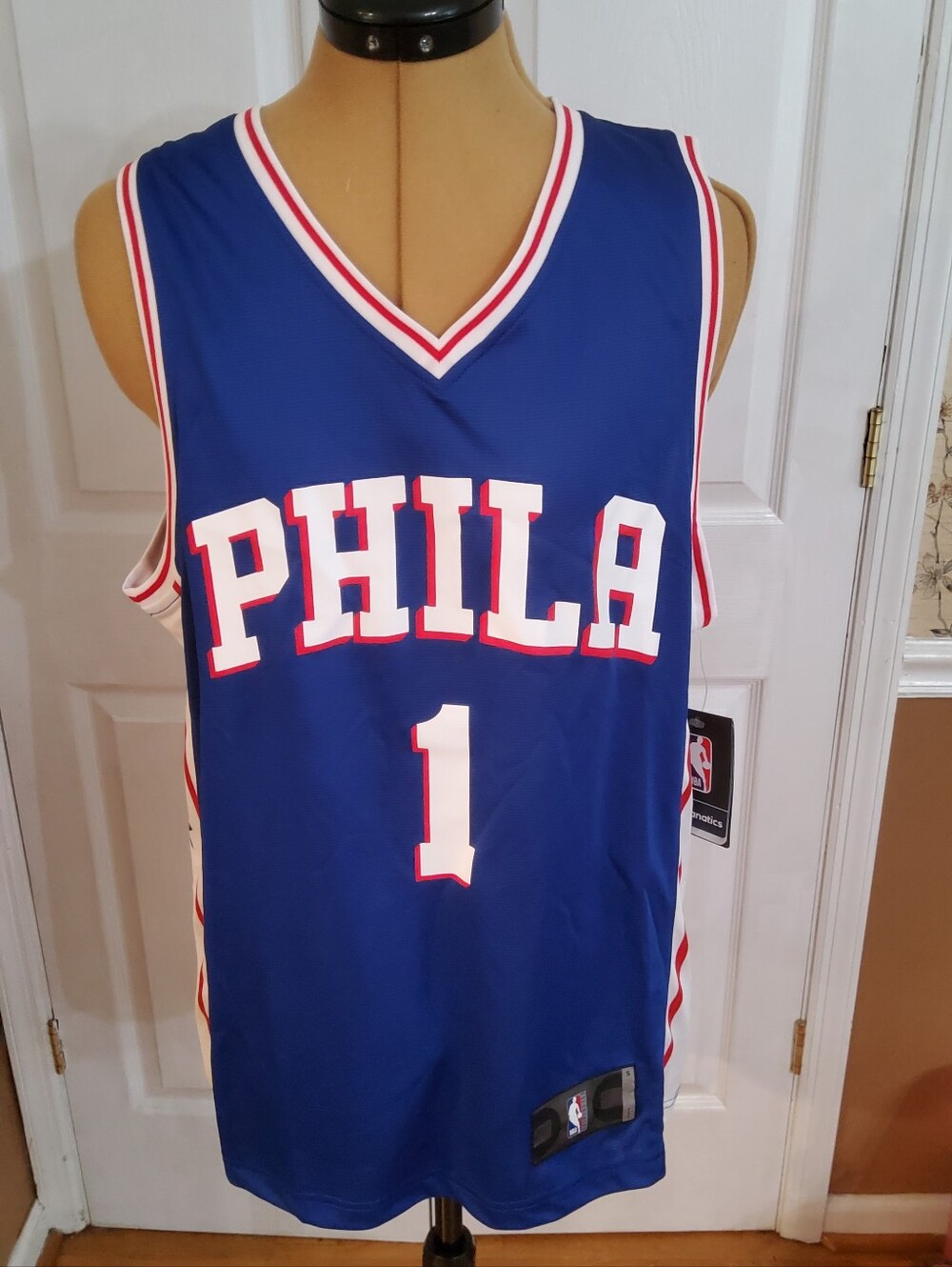 James Harden Philadelphia 76ers #1 Fanatics NBA Jersey – Size Small – New with T